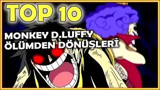 TOP 10 Monkey D.Luffy Ölümden Döndüğü Anlar!