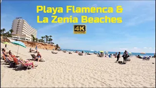 [4K] Playa Flamenca to Playa de La Zenia, Costa Blanca, Spain⎮Monday Morning Beach Walking Tour 🏖️🇪🇸