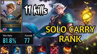 AOV ELANDORR SOLO RANK GAMEPLAY || 11 KILLS BEST ELANDORR MATCH || AOV SA | ROV | LIEAN QUAN MOBILE|