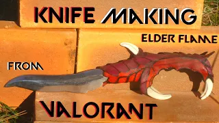 How to make the "Elderflame" Knife from VALORANT - Knife making  + Giveway