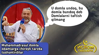 Muhammadrasul domla to'ydagi yangi maruzalari. | Islom gavhari- Rustamjon domla