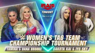 Iyo Sky & Dakota Kai VS Tamina & Dana Brooke 1/2