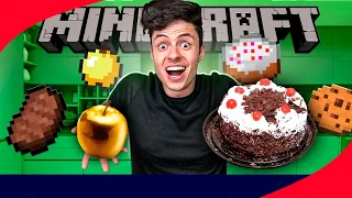 COMIDAS DO MINECRAFT NA VIDA REAL!