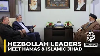 Hezbollah Secretary General Hassan Nasrallah has met with Senior Hamas and Islamic Jihad leaders