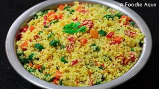 Perfecct Couscous Upma ..!!!!!!!   |||||   Couscous Upma Recipe