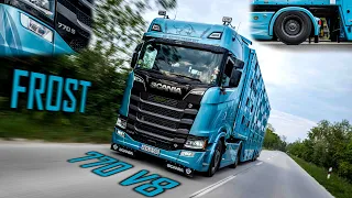 ROLLIN' FROST: Scania 770S V8 Frost Edition & Pezzaioli Livestock Trailer // Kő-Kavics Trans Kft.