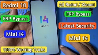 All Redmi FRP Bypass Miui 14 || Redmi 10/10A/10c FRP Bypass Latest Security Miui 14