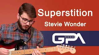 Stevie Wonder Superstition Guitar Lesson + SIGNATURE HORN LICK