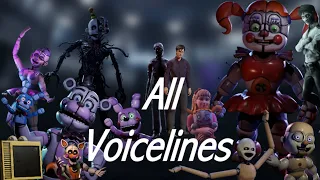 Five nights at Freddy’s: Sister Location All Voicelines (With subtitles)