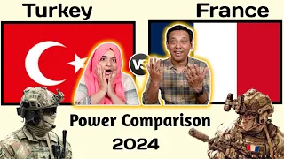 Pakistani Reaction 🇹🇷 TURKEY vs FRANCE Military Power Comparison 2024