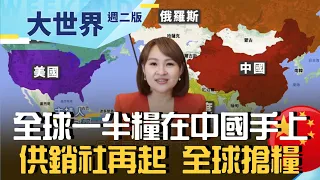 全球6億噸糧中國囤一半！糧食危機明年更嚴重？ 中國供銷社再起一夕打回解放前 還是深謀遠慮？｜20221108｜@inewsplus