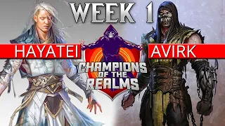 Hayatei vs Avirk - BATTLE OF THE GOD'S - Champions of the Realms: Week 1 TOP 8 - MK11