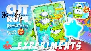 Cut the Rope Remastere‪d - EXPERIMENTS - Blue Stars Walkthrough Gameplay