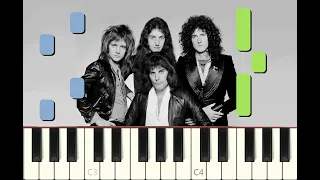 piano tutorial "BOHEMIAN RHAPSODY" by Queen, 1975, with free sheet music (pdf)