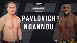 UFC 4 Gameplay Sergei Pavlovich vs Francis Ngannou