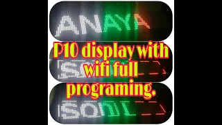 P10 display board with led art app wifi programming .