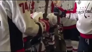 How Washington Capitals warm up before going on to the ice.