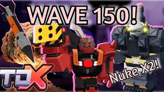 Can You Beat Wave 150 in TDX ENDLESS MODE (2 Nukes Used)