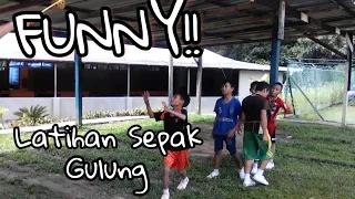 Funny!! Latihan Sepak Gulung SK Assun