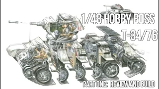 1/48 Hobby Boss T-34/76: Part 1 Build Review