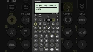How To Use The Digit Separator On A Casio fx-991CW | Make large answers easier to read!