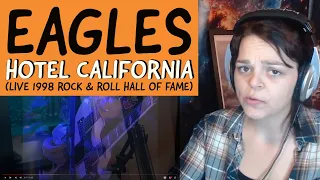 Eagles  -  "Hotel California"  (Live 1998 at Rock & Roll Hall of Fame)  -  REACTION