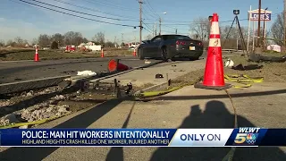 Police: Man hit construction worker in Northern Kentucky intentionally