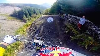 Gee Atherton Charges Down Aggressive MTB trail: GoPro View | Red Bull Hardline