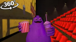 360° VR Grimace Watching a Movie! - CINEMA HALL