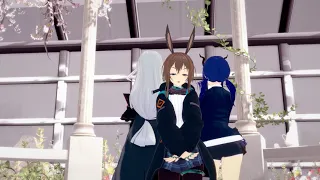 Arknights MMD KKMMD Simple Dimple Pop it! Squish Tiktok Amiya,chen skadi kawaii MEME