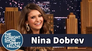 Nina Dobrev Was Bitten by a Monkey