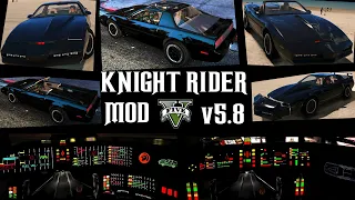 Knight Rider Mod v5.8 for GTA 5 - All abilities, functions and animations