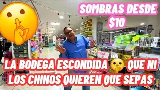 La BODEGA ESCONDIDA 🤫🤫 Que ni los CHINOS QUIEREN QUE SEPAS😬 PALETAS DE SOMBRAS DESDE $10 🤯