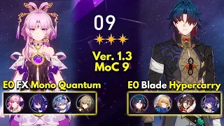 E0S1 Fu Xuan Mono Quantum & E0S1 Blade Hypercarry | Memory of Chaos Floor 9 3 Stars Honkai Star Rail