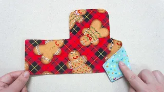 SO FAST and simple 💟 Instructions for sewing card wallet