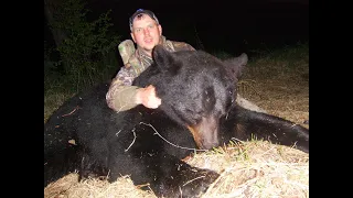 Bow hunting a true GIANT 8 foot black bear