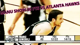 MANU GINOBILI 40 PTS VS ATLANTA HAWKS  (NBA 2006/2007)