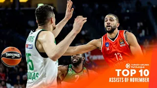 Top 10 Assists | November | 2023-24 Turkish Airlines EuroLeague