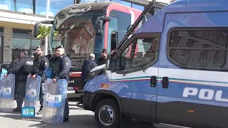 Napoli-Eintracht, blindato l’hotel dove alloggiano gli ultras tedeschi