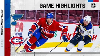 Blues @ Canadiens 2/17 | NHL Highlights 2022