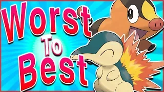 Ranking EVERY Starter Pokémon Trio From Worst to Best