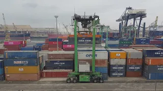 Container sea port | Free Full HD Video - no copyright