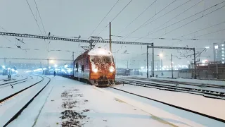 🇺🇦 "Дуська в Одессу" Електровоз ДС3-011 з поїздом EN 105 "Чорноморець" Киев-Одеса