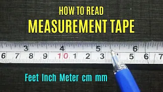 How to read Measurement Tape in Urdu / Hindi | Feet | Inch | Meter | cm | mm | with English Subtitle