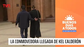 La conmovedora llegada de Kel Calderon al funeral de Claudio Iturra | Buenos días a todos