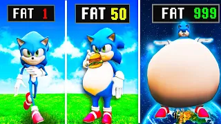 GTA 5 But SONIC Gets Fatter Every Minute