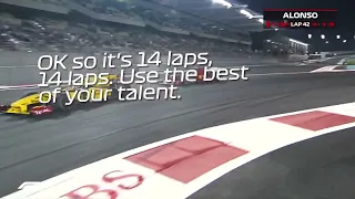 Use the best of your talent  We know how big it is - Fernando Alonso at the Abu Dhabi GP 2010 !