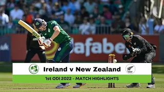 Highlights: Ireland vs New Zealand, 1st ODI, 2022 | New Zealand won by 1 wicket