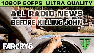 FAR CRY 5 All Radio News Announcements Before Killing John In The Atonement Mission