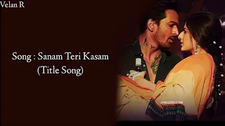 Sanam Teri Kasam - Lyrics And Subtitle Indonesia